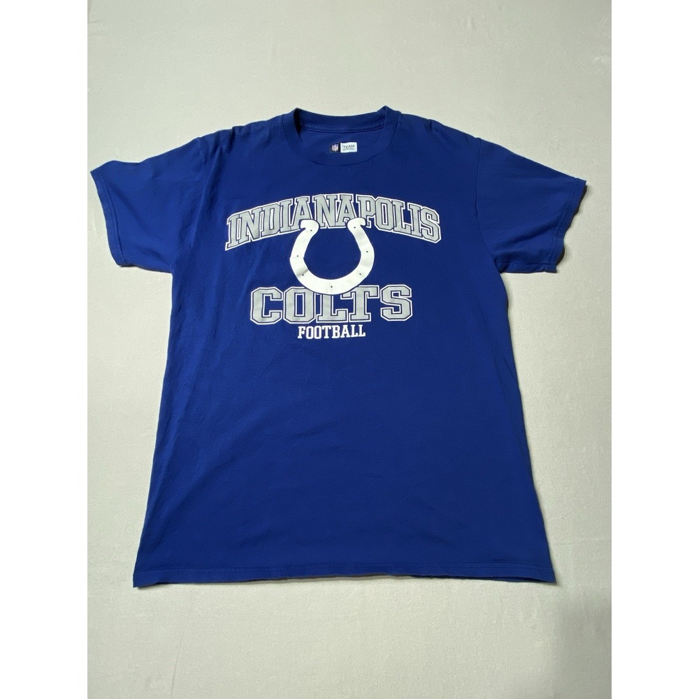 NFL Team Apparel Indianapolis Colts T Shirt Mens Medium Blue Football Tee